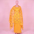 Sunlit Bloom Embroidered Unstitched Cotton Suit Set (3-Piece) - SAJHO