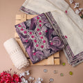 The Amethyst Swirl Unstitched Suit Set⁠ 3-Piece Set⁠ - SAJHO